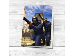 Обложка "Counter-Strike, CS GO, Контр Страйк" на паспорт №1