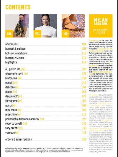 Pre-Collections Magazine Milan &amp; New York Spring-Summer 2025