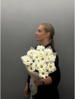 Букет из 3 кустовых хризантем