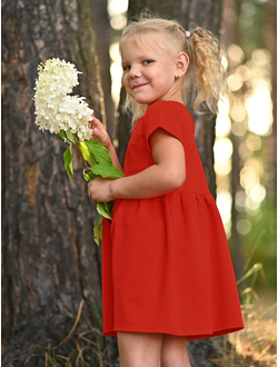 Платье с коротким рукавом