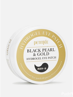 PETITFEE Гидрогелевые патчи для глаз Black Pearl&Gold Hydrogel Eye Patch, 60 шт l Петитфи