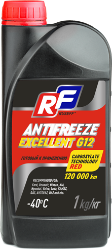 Антифриз &quot;RUSEFF EXCELLENT G12 -40&quot; 1 кг, красный