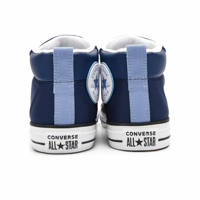 Converse street mid blue top