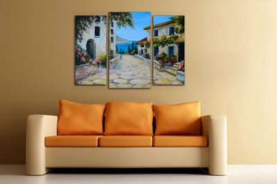 Модульная картина "Вид на море"