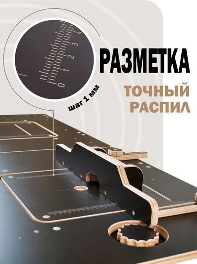 ВЕРСТАК ВРМ Полный комплект, на алюминиевом основании с РАЗМЕТКОЙ