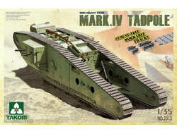 Сборная модель: (Takom 2015) Тяжелый танк I Мировой Войны Mark IV  "Самец" с минометом