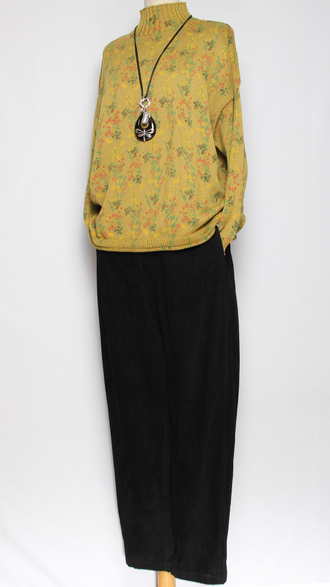 Брюки Бохо вельветовые "ПРЯМЫЕ 2 шва стрейч" шоколад, черные р.48-54