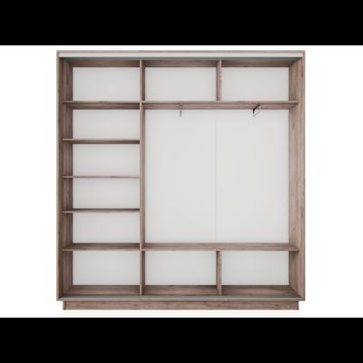 Шкаф-купе Трио-Фото-2 (Абстракция бело-голубая) 1800*450*2200