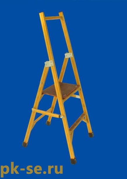 Стремянка стеклопластиковая диэлектрическая с вертикальной или ...