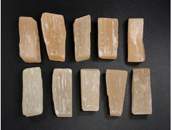 Селенит персиковый, оранжевый в ассортименте, Россия (25-35 мм, 8-11 г) №27477