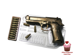 Форма пластик Пистолет Беретта