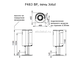 Схема печи Jotul F483 BP, высота, ширина, глубина