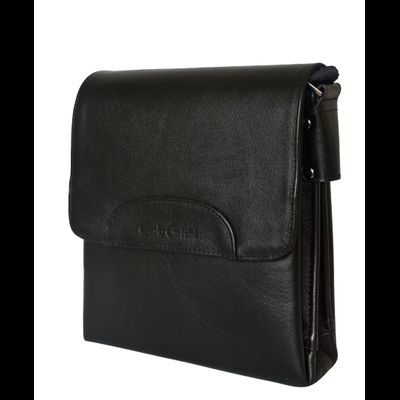 Кожаная мужская сумка Moretta black (арт. 5040-01)