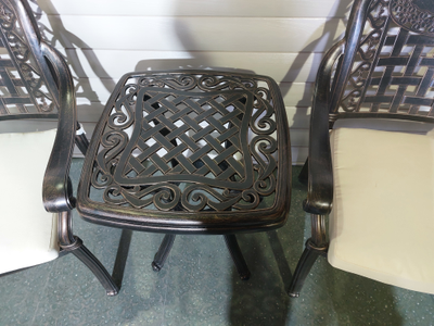 Кофейный комплект мебели из алюминия Gera 52