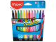 Фломастеры MAPED (Франция) "Color Pep's", 12 цветов, смываемые, трехгранные, картонная упаковка, 845020, 2 набора