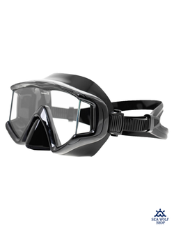 Маска для дайвинга Marlin BIG PANORAMIC BLACK 4х-стекольная