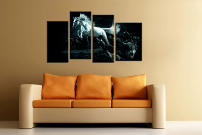 Модульная картина "Среди волков"