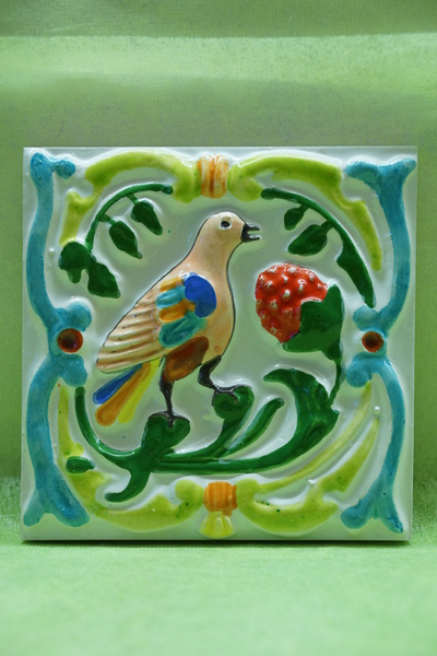 Соловей Красной Горы (изразцовая плитка)