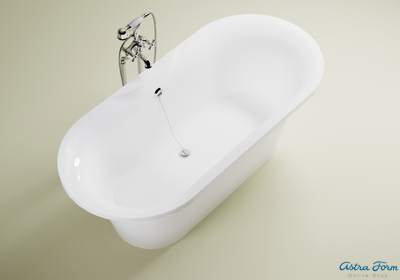 Astra-Form ванна Монако Solid Surface 174/80 см белая матовая