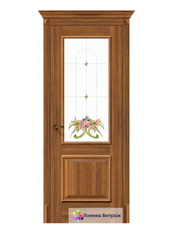 Витражная пленка, витражная пленка самоклеющаяся под заказ,пленочный витраж с цветочным рисунком