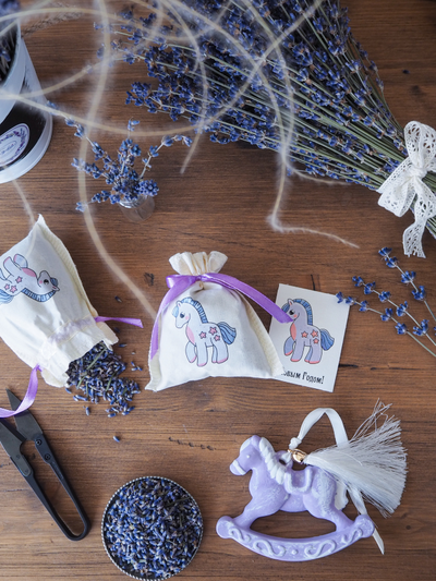 Набор ароматических лавандовых саше «Лавандовая конюшня" 10 шт.+ мини открытки 10 шт.