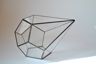 Флорариум: геометрическая стеклянная форма для растений и интерьера. "Капля". H=20 см