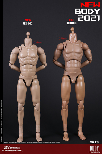 Высокое тело без шеи с кистями и стопами - NEW TYPE TALL STANDARD MALE BODY (MB002) - COOMODEL