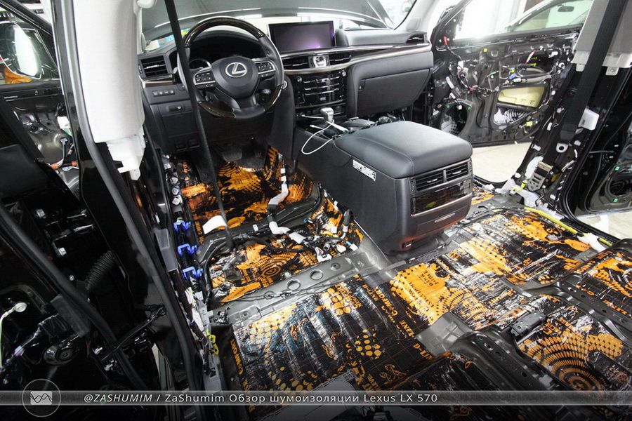 Пример шумоизоляции Lexus LX 570