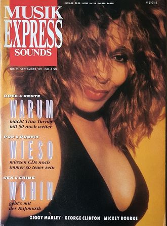 Musikexpress Sounds Magazine 1989 Tina Turner Иностранные музыкальные журналы, Intpressshop