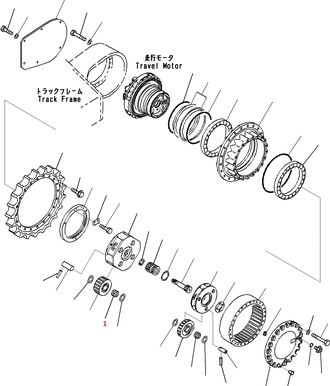 207-27-63210 Подшипник игольчатый  KOMATSU