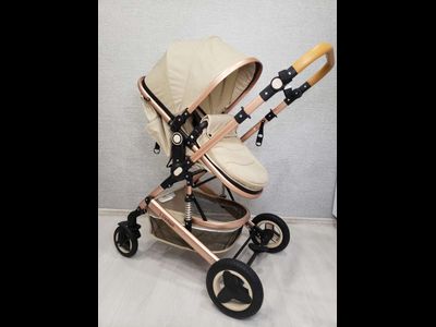 Детская коляска 3 в 1 Luxmom 530w Бежевый