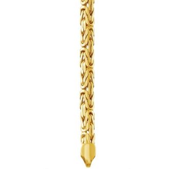 Цепочка Лисий хвост плоский из желтого золота 585 пробы на заказ