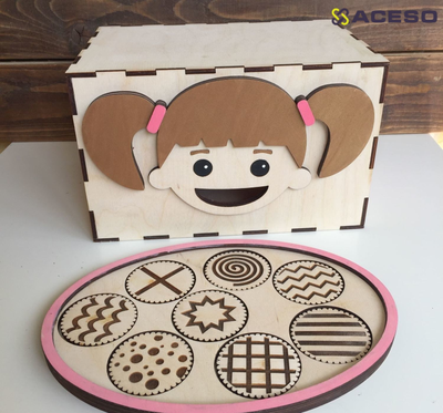 Тактильная игра «Печеньки для Маши»