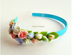 Ободок "Нежные розочки"