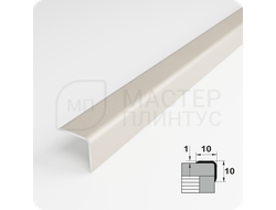 Алюминиевый отделочный уголок Лука УО 10х10мм. муар золотой