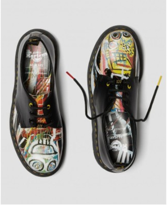 Ботинки Dr. Martens 1461 Basquiat Oxford Black Backhand черные