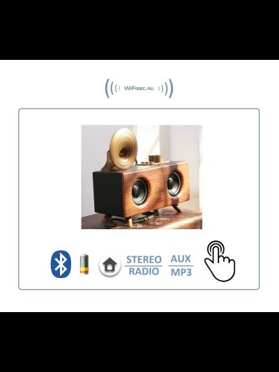 Apollo  B6 - Bluetooth колонка СТЕРЕО, радио FM, с аккумулятором, для использования в помещении
