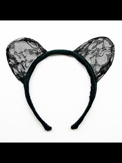 Ободок Ушки, Кошка, Черный