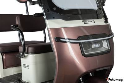 Электротрицикл Rutrike Gelbert Sarin 48V/60V 1000Вт коричнево-белый