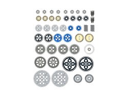 !АНАЛОГ! Assortment of Gears /  Big set,  (GEAR2/2)