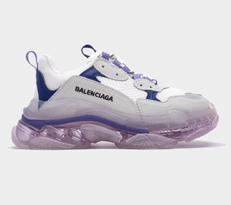 Кроссовки Balenciaga Triple S Clear Sole White/Blue