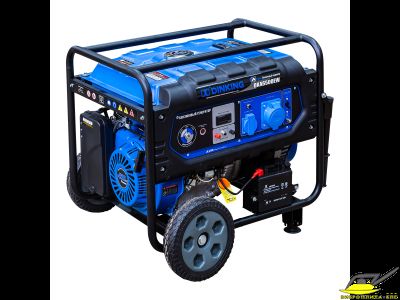 Генератор бензиновый Dinking DKA6500EW (6,5кВт, электростартер, 15лс, колёса)