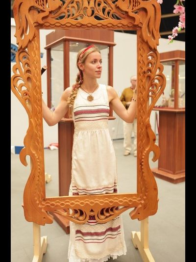 Двухсторонний фартук на шнуровке