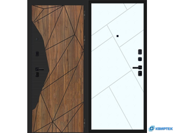 Дверь входная металлическая СОЮЗ 3К Геометрия купить в Челябинске | КВИРТЕК