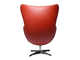 EGG CHAIR (красный, прессованная кожа)