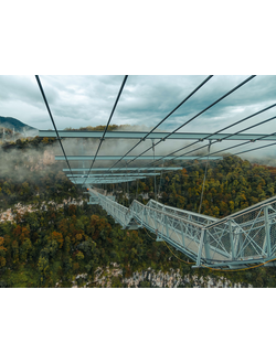 Skypark (самый большой прозрачный мост в Европе)