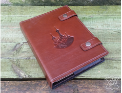Мужской органайзер с гербом, ежедневник с логотипом, подарок руководителю, кожаный ежедневник заказ