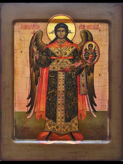 Ангел-Хранитель. Рукописная икона.