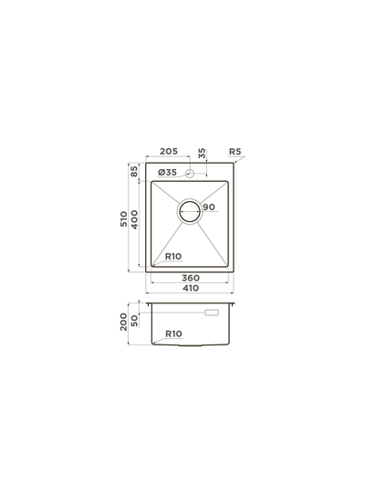 Мойка OMOIKIRI AKISAME 41