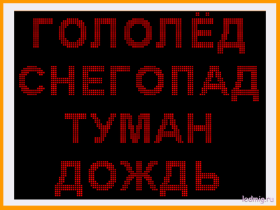 Табло погодных условий 1010*1330мм